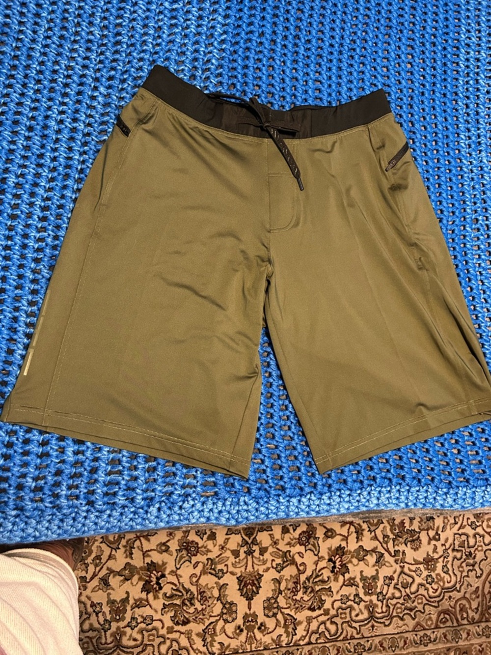 Hylete Olive and Black Athletic Shorts